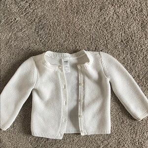 child of mine Cream Knit Baby Cardigan